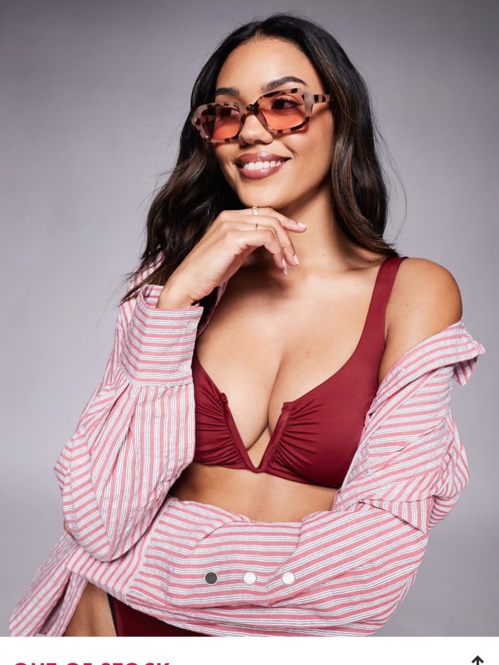 ALDO Desni Square Sunglasses in Tortoiseshell with Pink Lenses